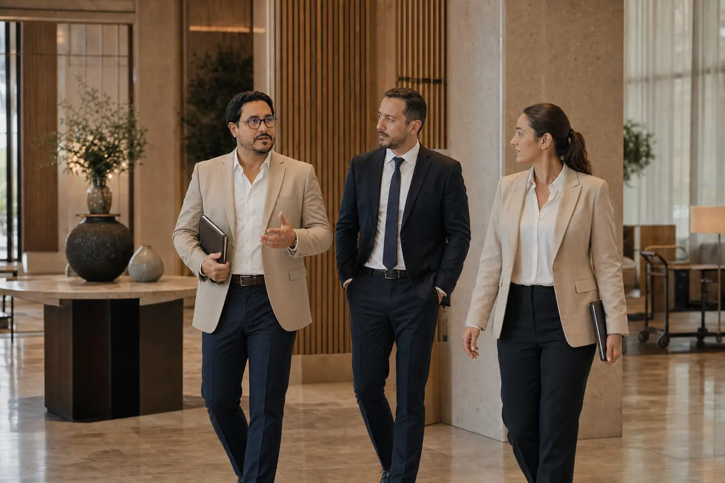Saad Chaali réalise une visite de préparation avant l’ouverture d’un hôtel